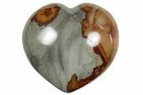 Wide, Polychrome Jasper Heart - Madagascar #238886-1